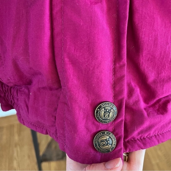 Women's Vintage Bogner Down Ski Jacket Magenta Size 10 - Excellent Condition - Picture 3 of 14